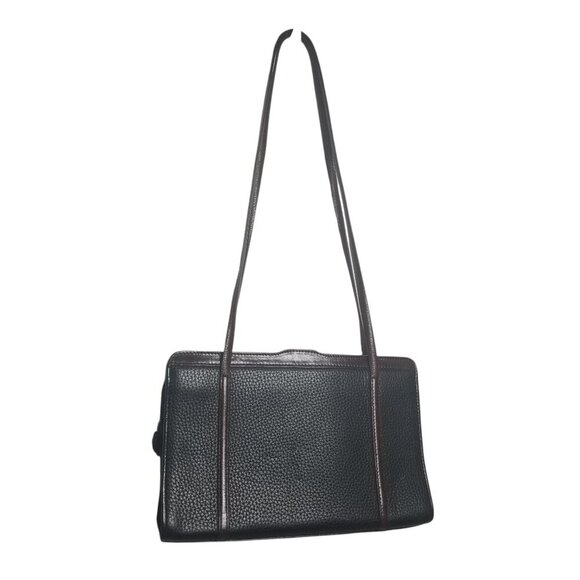 Brighton Black Brown Women's Mulit-compartment Shoulder Purse - Picture 2 of 13